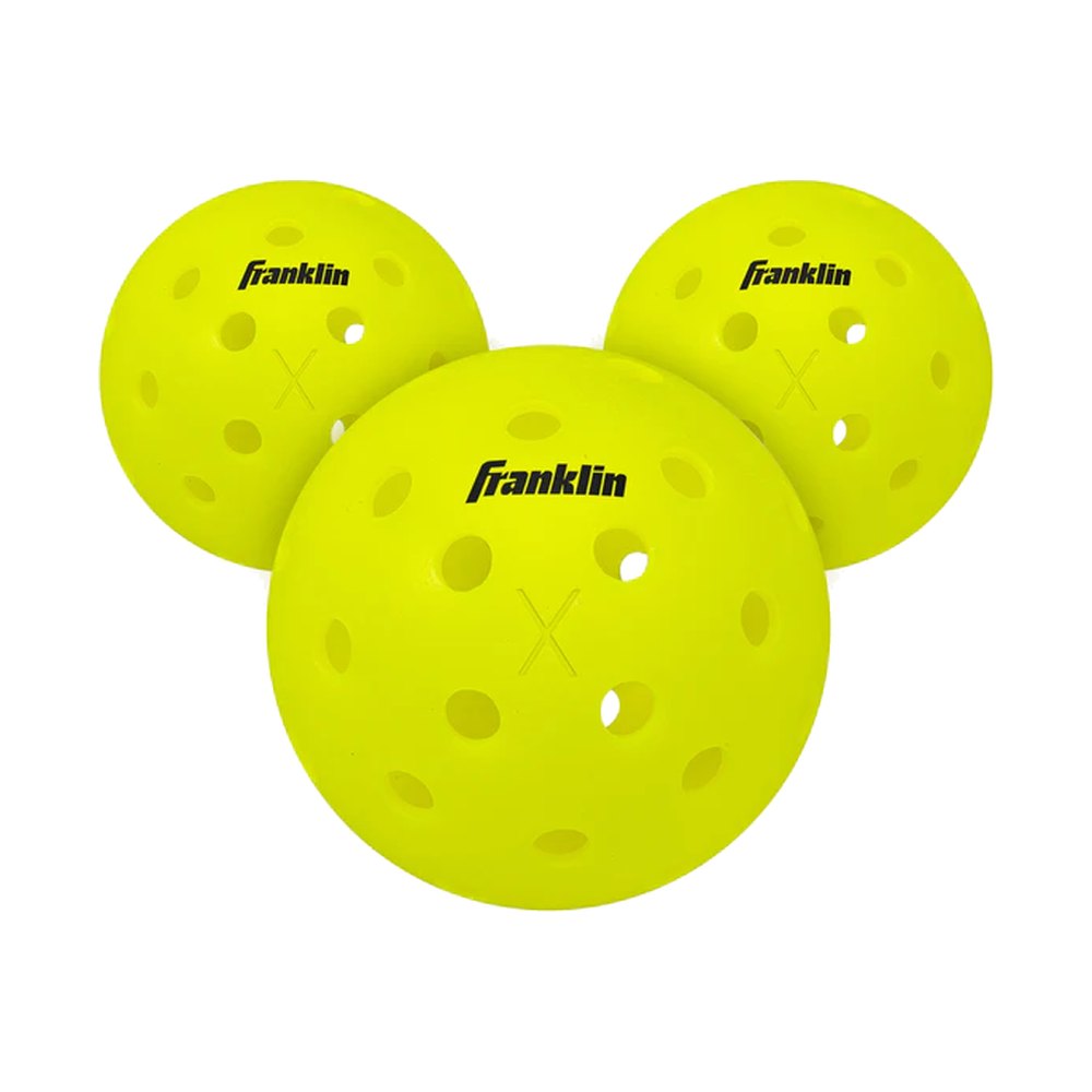 Franklin X-40 Outdoor Pickleballs – Optic Yellow (Pack of 3)