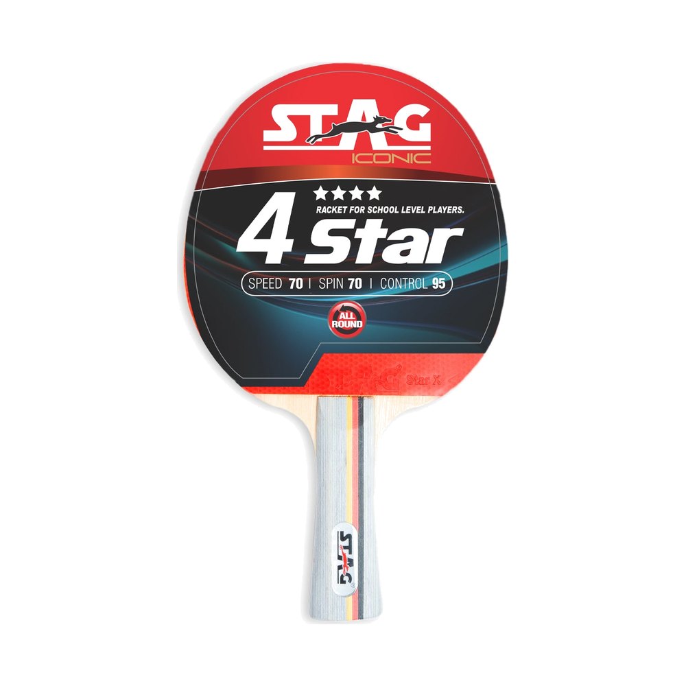 Stag Iconic 4 Star Table Tennis Racquet